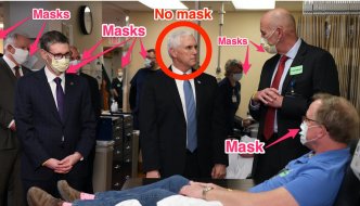 Pence defends not wearing a mask when visiting the Mayo Clinic